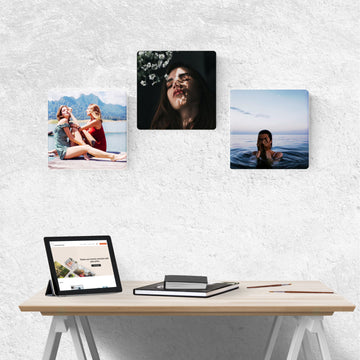 Custom Real Glass Memory Wall Art – Personalized Photo Collage for Timeless Moments