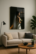 High-quality real glass picture frame with vibrant and long-lasting colors. Close-up of ultra-thin Curtisium® glass with rounded edges.