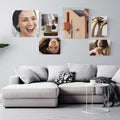 Elegant real glass photo frame for cozy home decor and thoughtful housewarming gifts. Displayed in a modern living space.